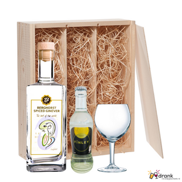 Berghorst Spiced Ginever 70cl - Finley Tonic 20cl - Ginever Glas