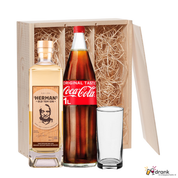 Sir Herman Old Tom Gin 70cl - Coca Cola 100cl - 1 Glas