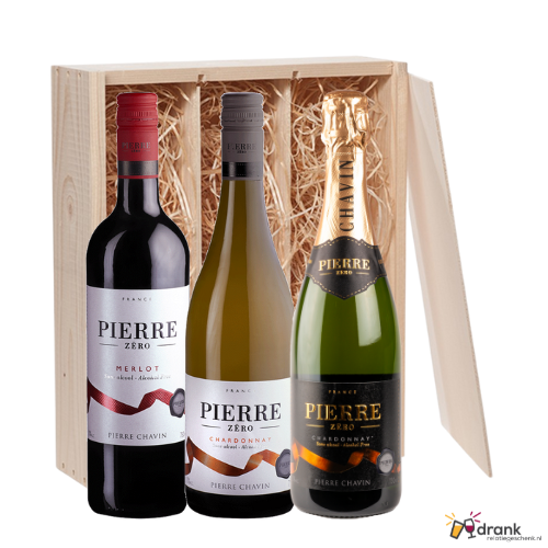 Pierre Zero Merlot, Chardonnay & Sparkling 75cl - Alcoholvrij